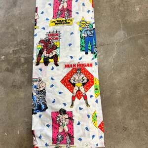 Vintage 1991 WWF Wrestling Twin Sheet Titan Sports Hulk Hogan Ultimate Warrior